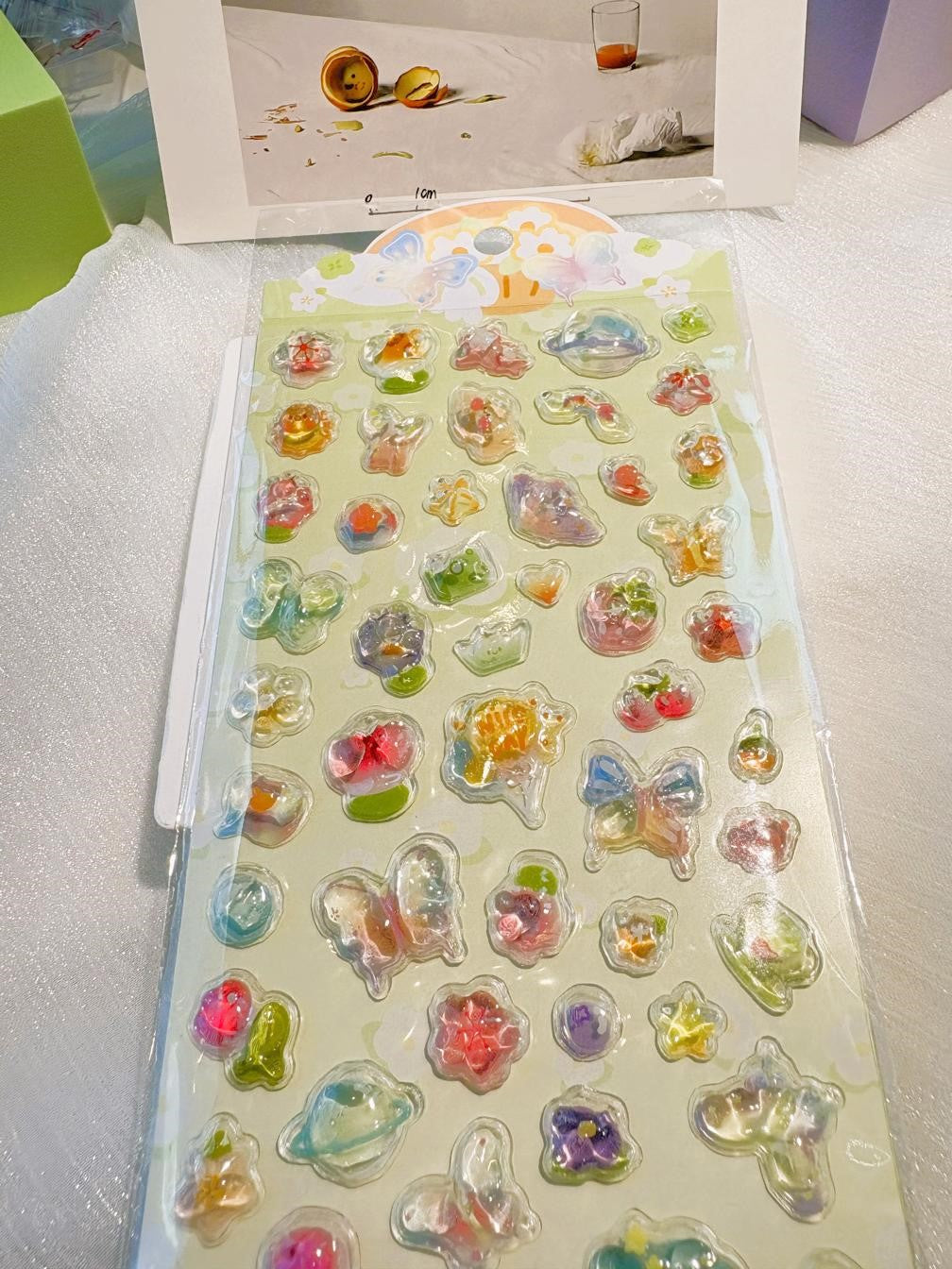 New DIY Stickers - Cartoon / 3D / Gem / Diamond / Bubble