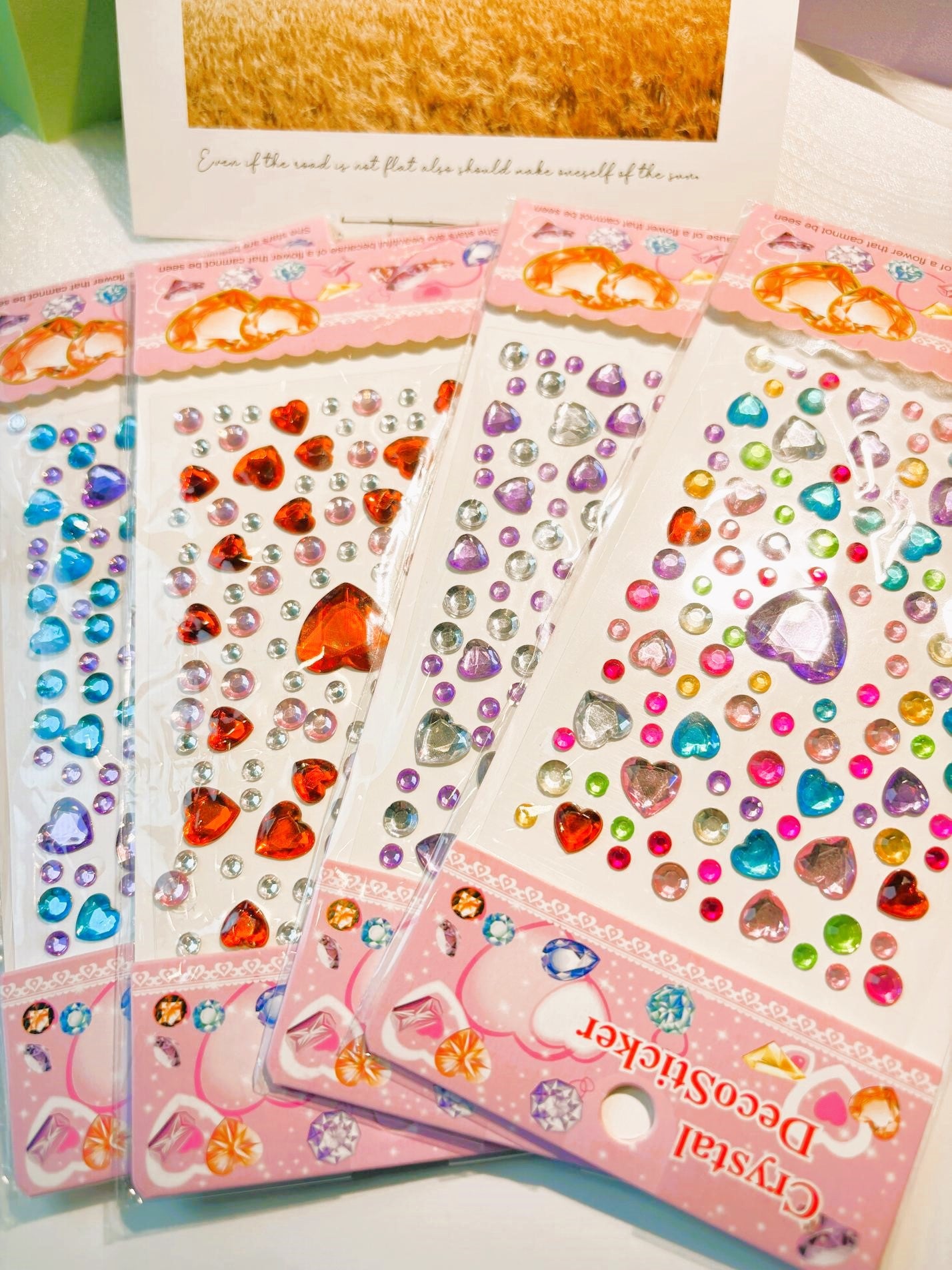 New DIY Stickers - Cartoon / 3D / Gem / Diamond / Bubble