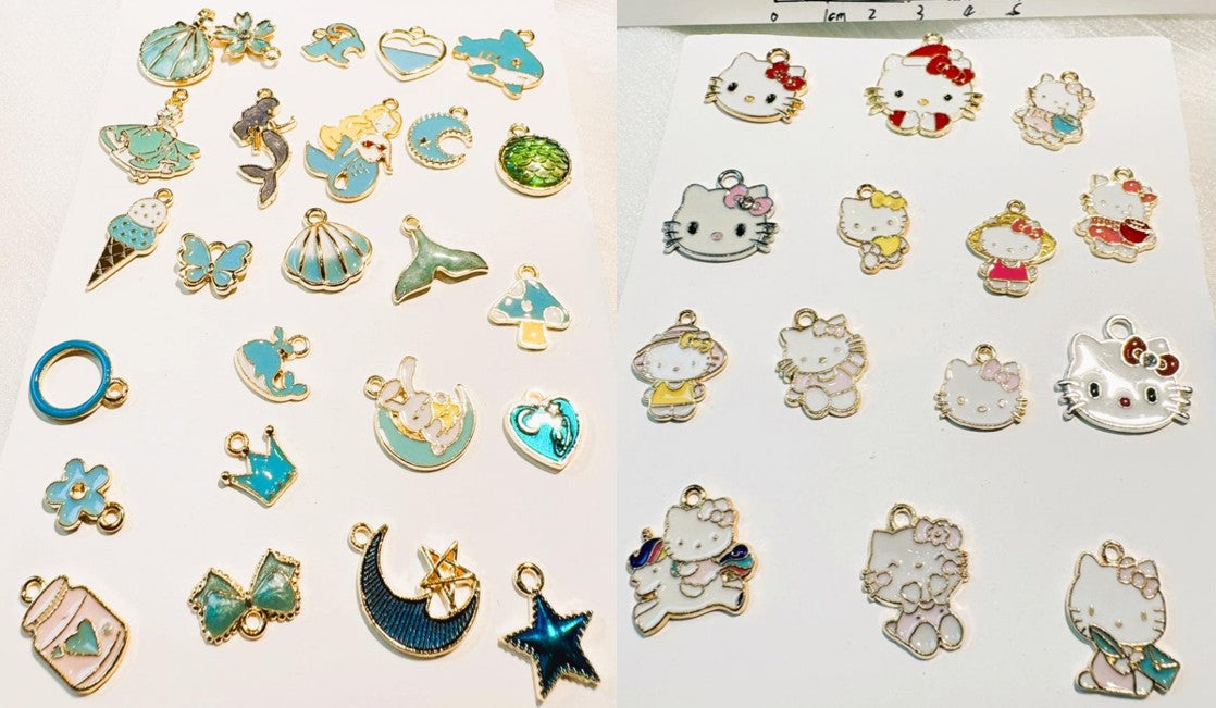 z_ Cute alloy cartoon bracelet DIY accessories