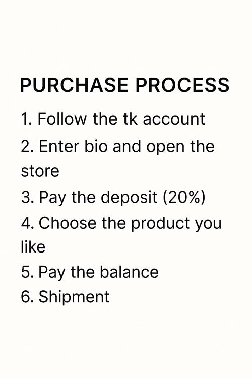 #01 TK live claim a box to pay the deposit and final payment  （20% deposit ）