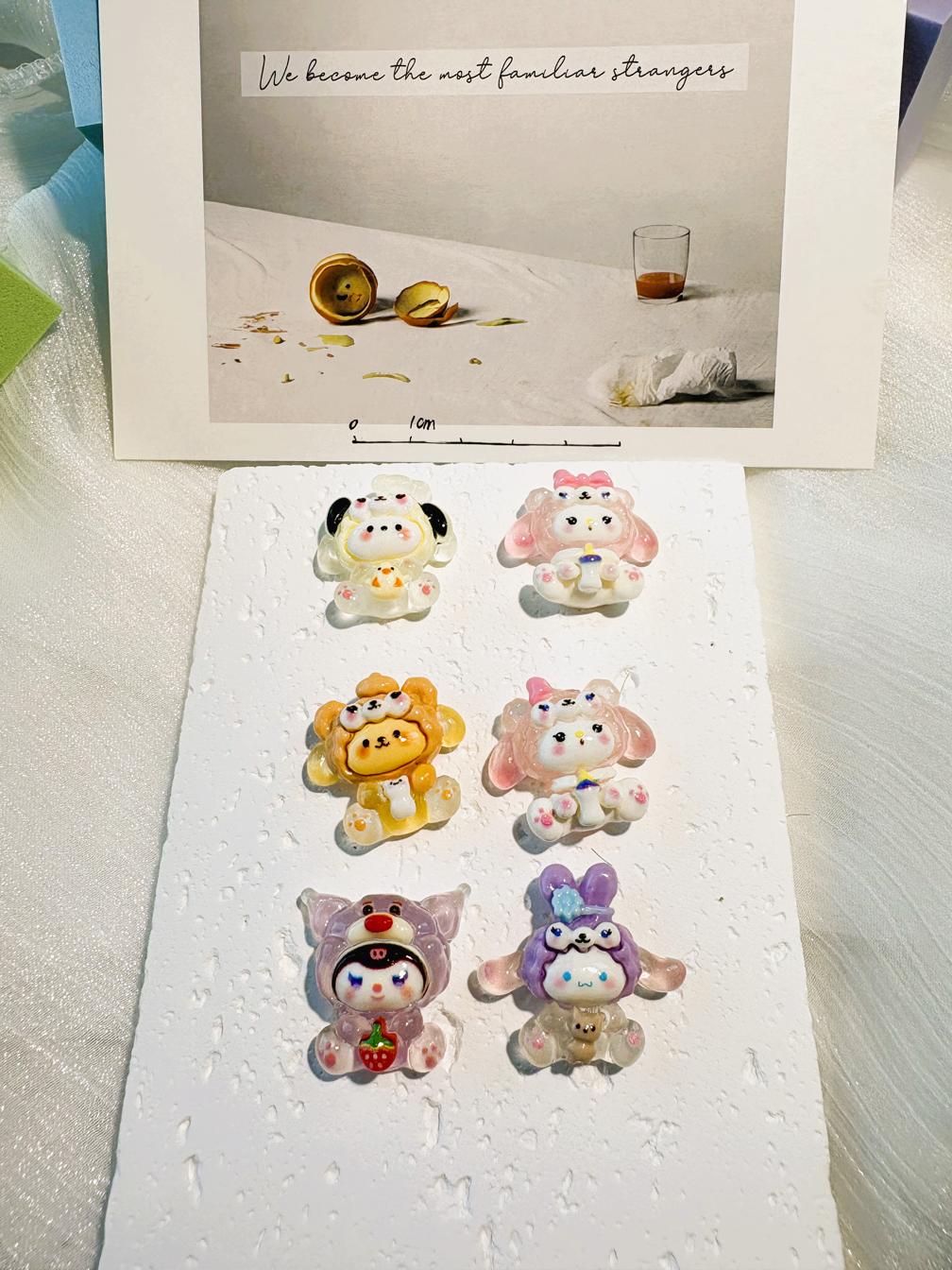 Cute Cartoon Resin DIY Accessories for Hair Clips, Keychains, Phone Cases, and Jewelry