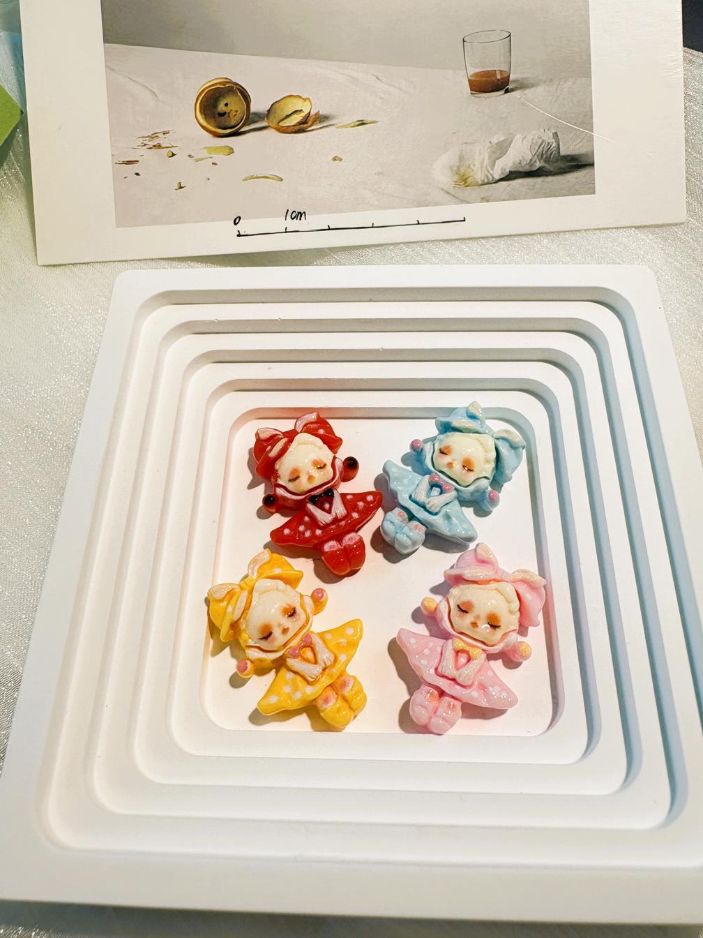 Cute Cartoon Resin DIY Accessories for Hair Clips, Keychains, Phone Cases, and Jewelry