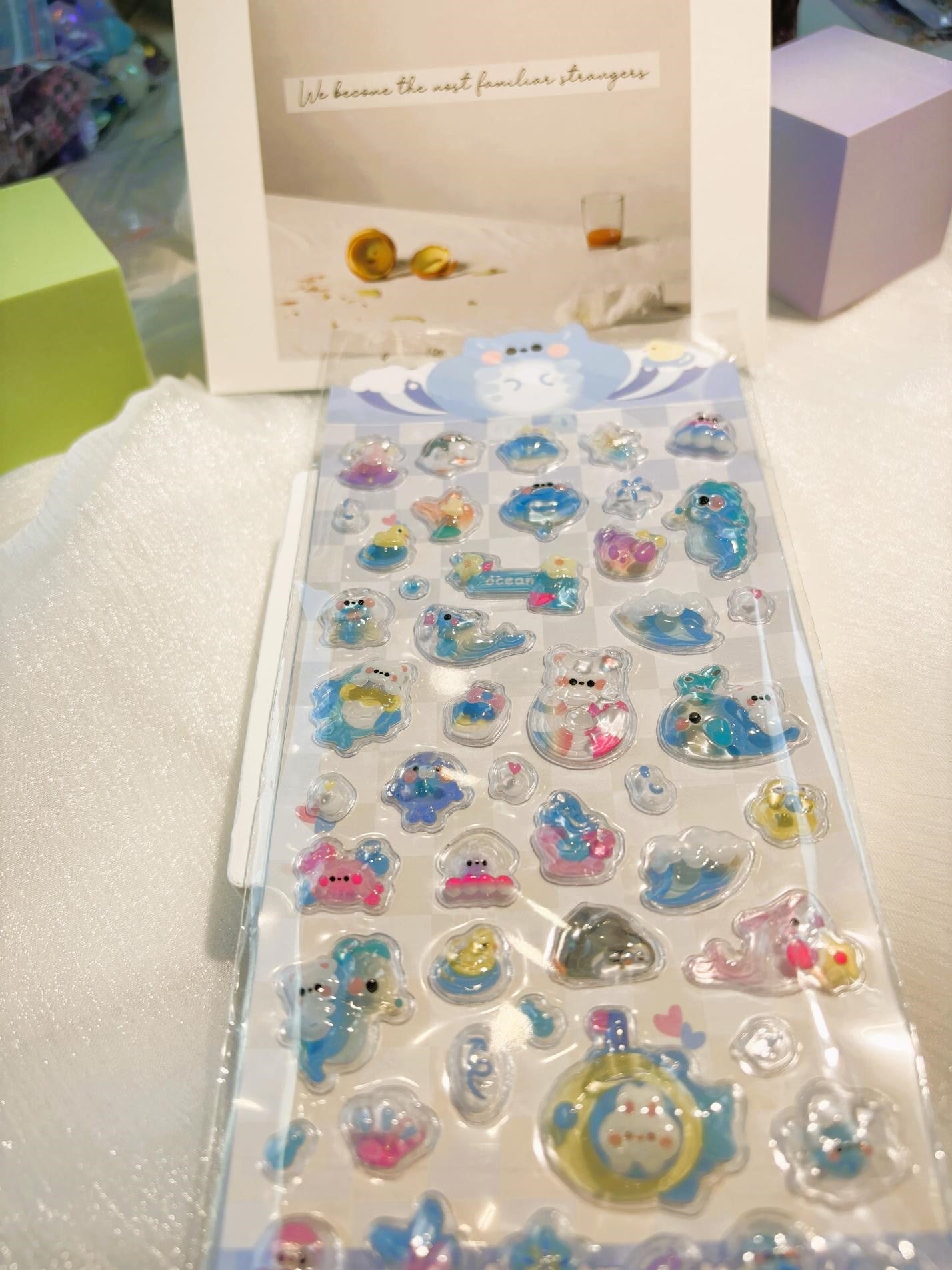 New DIY Stickers - Cartoon / 3D / Gem / Diamond / Bubble