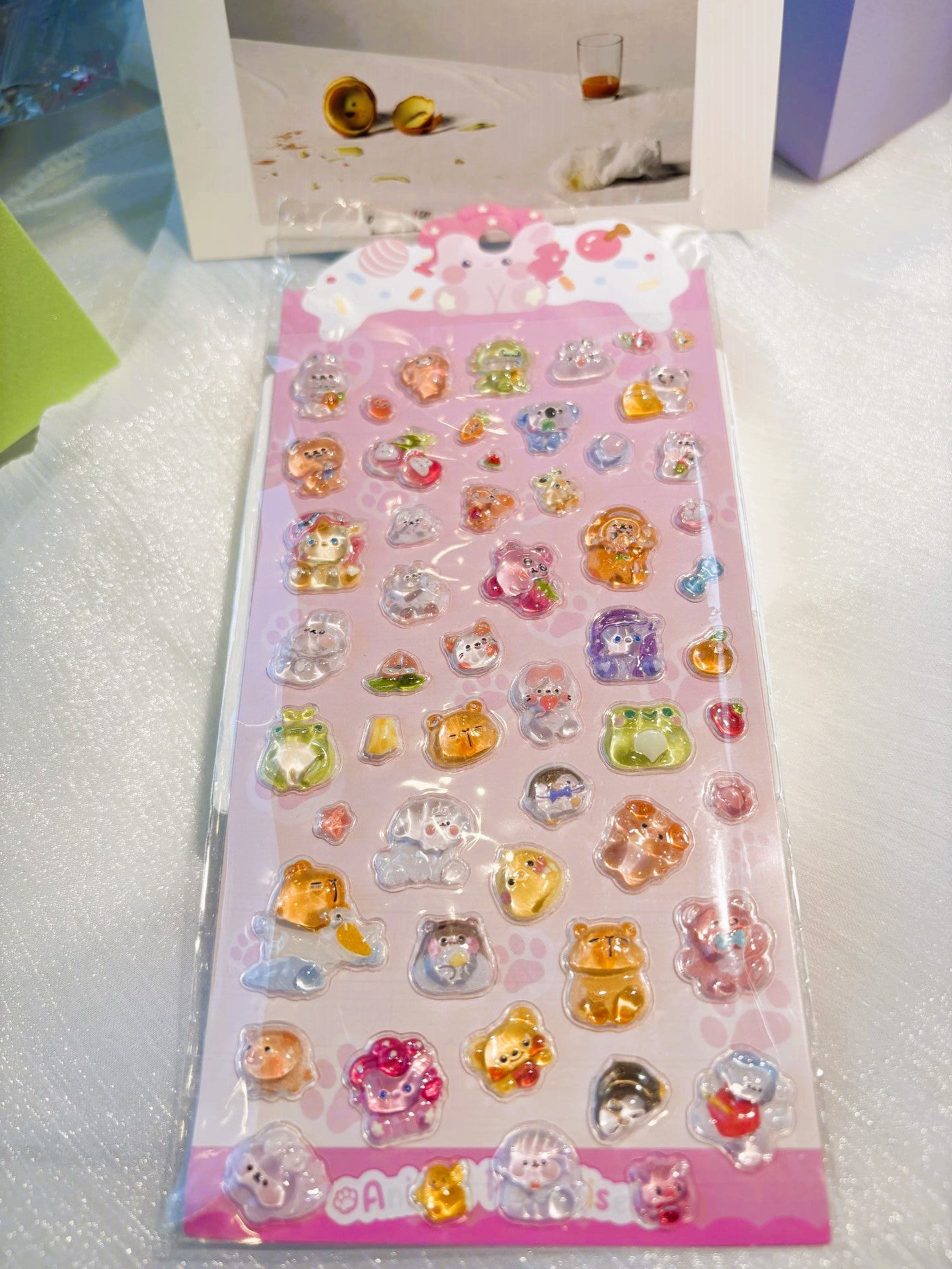 New DIY Stickers - Cartoon / 3D / Gem / Diamond / Bubble